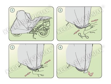 Брезентовый чехол на мотоцикл, мотоцикл 215-245 см.
