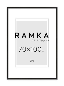 Ramka na zdjęcia 70x100 cm 100x70 cm Czarna