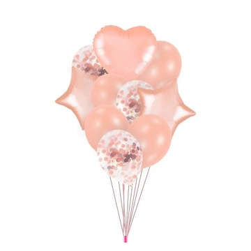 Zestaw balonów rose gold, BALONY 10szt.
