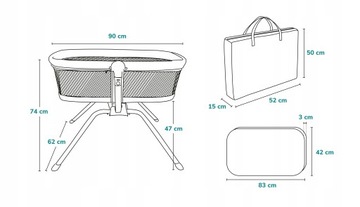 ŁÓŻECZKO KOŁYSKA LIONELO MALIN BUJACZEK 3w1