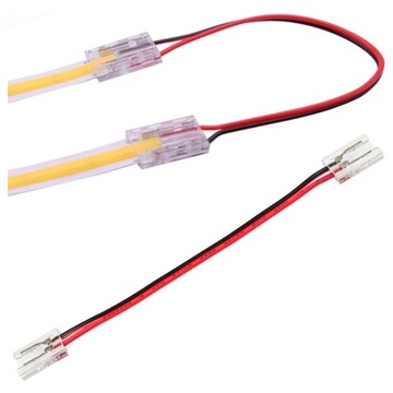 ZŁĄCZKA DO TAŚM LED COB 8mm dwustronna ZATRZASKOWA DO ŁĄCZENIA DWÓCH TAŚM