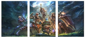 3x OBRAZ NA ŚCIANĘ LEAGUE OF LEGENDS 30x40