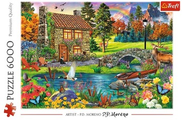 TREFL Пазл 6000 | Коттедж в горах | 65006