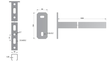 ОПОРА ПОДВЕСКА РУЧКА ОПОРА 1000 мм
