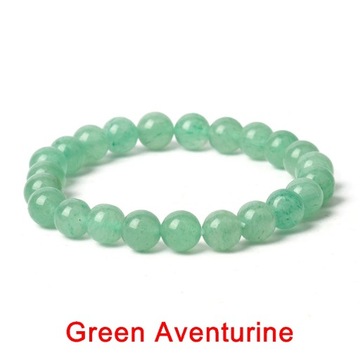 Handmade Elasticity Bracelet 4mm 6mm 8mm 10mm Natural Stone Smooth Round