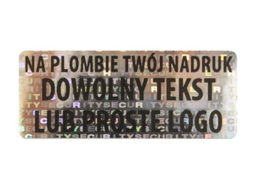 PLOMBY GWARANCYJNE STICKERY 60x20 HOLOGRAM 500SZT