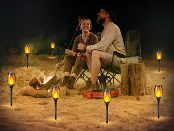 СОЛНЕЧНАЯ ЛАМПА ФАКЕЛ СОЛНЕЧНЫЕ САДОВЫЕ ЛАМПЫ LED САД 12 ШТ.