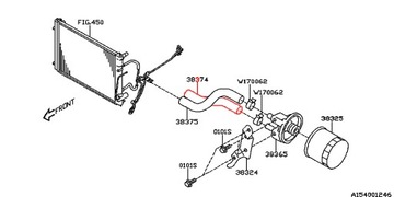 SUBARU TRIBECA PŘÍVOD CHLADIČŮ OLEJE ATF PŘEVODOVKY