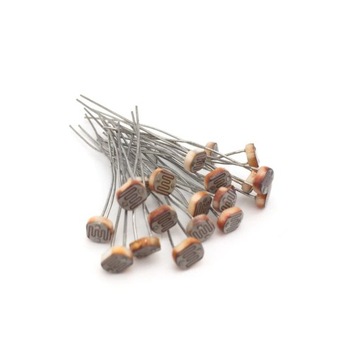 Фоторезистор GL5528 10к-20к - LDR 5мм 5528 10 шт