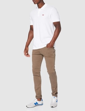 Levi's Mężczyźni Housemark Polo T-Shirt, White