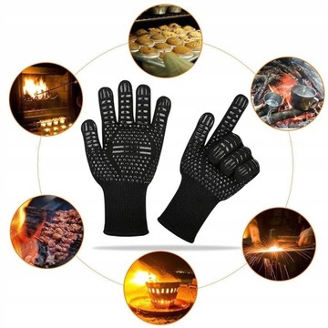 Тепло -устойчивый перчатка для кухонной перчатки для гриля до высоких температур