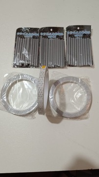 Rurki odblaskowe na szprychy rowerowe 36 częściowe+ taśma odblaskowa