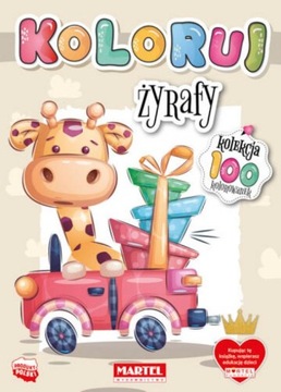 Kolekcja 100 - KOLORUJ - kolorowanka ŻYRAFY, A4 PL