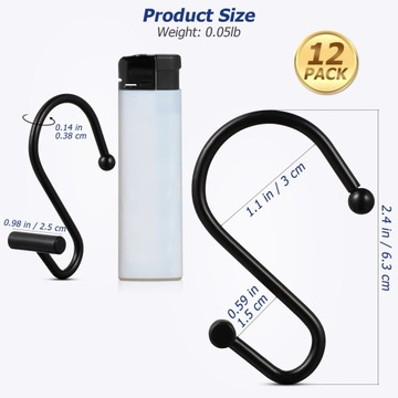 S-ОБРАЗНЫЕ ДЕКОРАТИВНЫЕ ДУШЕВЫЕ КРЮЧКИ ДЛЯ ШТОР