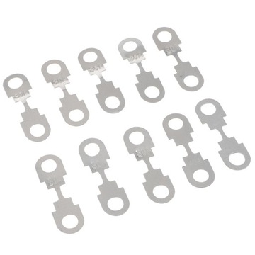 10 sztuk 12V płaski metalowy listwa bezpiecznikowa