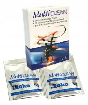 MULTICLEAN PROSZEK DO CZYSZCZENIA PROTEZ ROKO 5x5g