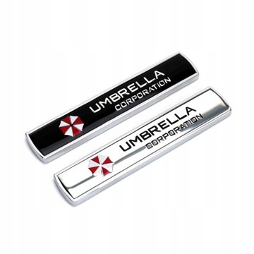 Эмблема корпорации Umbrella, металлическая наклейка на автомобиль