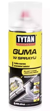 Tytan guma w sprayu 400ml bezbarwna