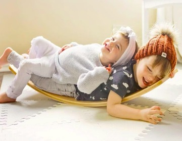 DESKA DO BALANSOWANIA BALANSUJĄCA DLA DZIECI FILC NATURALNY RÓŻOWY