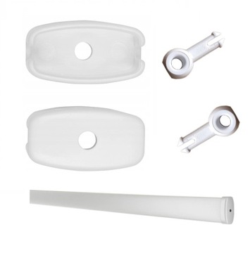 НАБОР МИНИ-БЕЛЫХ КРЫШЕК ДЛЯ РОЛЕТНЫХ СТАВН + втулка, 2 шт.