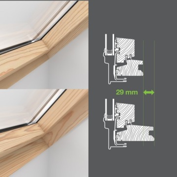 Termo Premium Roof Window 55x78 C2A + воротник