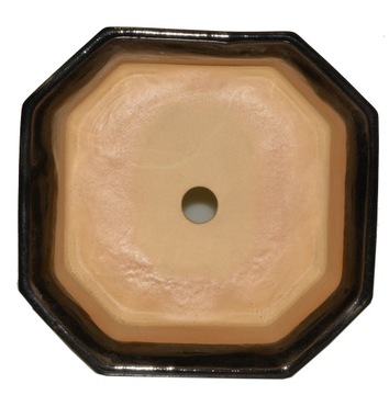 Восьмиугольный горшок для бонсай на подставке