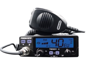 CB RADIO PRESIDENT TEDDY II 2 ASC VOX 12 В ПАЯНАЯ ВИЛКА ПРИЖИГАЛИ X6Y