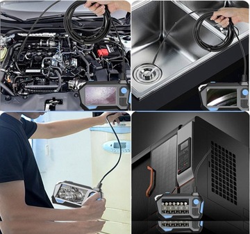 Инспекционная камера подвижная головка 360 ° Эндоскоп бороскоп IP67 мастерская