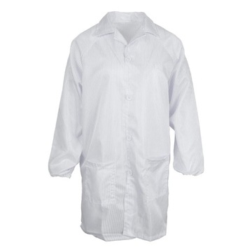 Unisex antystatyczny, pyłoszczelny fartuch laboratoryjny Smock