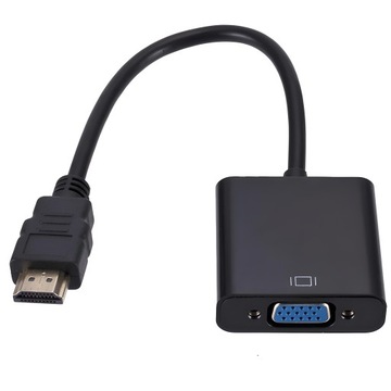 КОНВЕРТЕР D-SUB HDMI В VGA 15-КОНТАКТНЫЙ АДАПТЕР КАБЕЛЬ МОНИТОР FULL HD 1080p