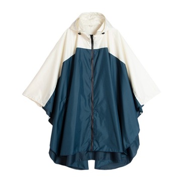 Women s Raincoat Rain Poncho Waterproof Blue Beige