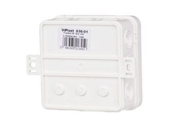 PUSZKA INSTALACYJNA NATYNKOWA HERMETYCZNA VIPLAST N6 V6 A3 85x85x41 IP54