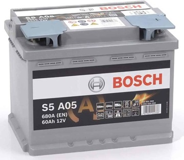 BOSCH SILVER AGM 60Ah S5 680A START STOP
