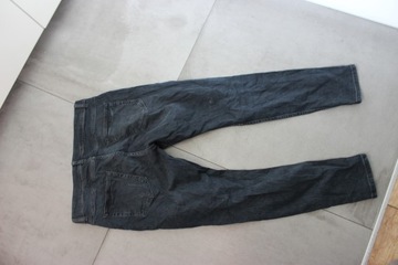 ZARA MAN spodnie jeansy czarne dziury 42