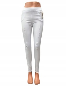 Spodnie Jeans Rurki Damskie Na Gumce VSISIV S/M