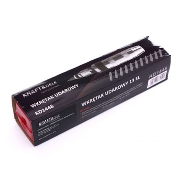 ОТВЕРТКА УДАРНАЯ ОТВЕРТКА ДЛЯ НАТЯЖКИ Kraft&Dele KD1448 НАБОР БИТ 12 шт.