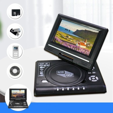 ПОРТАТИВНЫЙ АВТОМОБИЛЬНЫЙ DVD-ПЛЕЕР 7,8 ДЮЙМА С ТВ/FM/USB