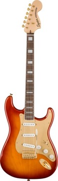 SQUIER 40-ЛЕТИЕ STRATOCASTER GOLD LF SSB