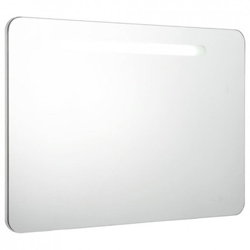 SZAFKA ŁAZIENKOWA Z LUSTREM WISZĄCA BIAŁA LED 55cm