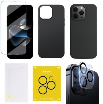 ETUI CASE PLECKI NA APARAT SZKŁO HARTOWANE BASEUS DO APPLE IPHONE 12 PRO