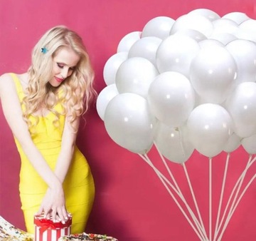 БОЛЬШИЕ БЕЛЫЕ МЕТАЛЛИЧЕСКИЕ ШАРЫ ДЛЯ ПРИЧАЩЕНИЯ, СВАДЬБЫ, ДНЯ РОЖДЕНИЯ, СВАДЬБЫ, 100 ШТ.