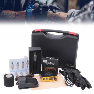 НАБОР ДЛЯ ТАТУ РОТОРНАЯ МАШИНКА РУЧКА 220В