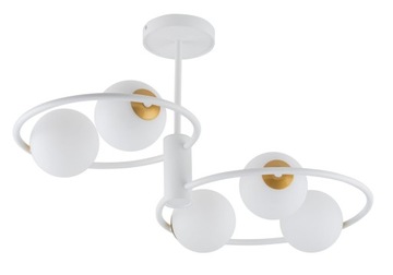 Designerski Nowoczesny SIGMA AQUA 5 plafon biały LED