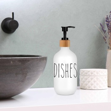 Дозатор жидкого мыла Многоразовые бутылки с насосом для лосьона для белой посуды в отеле