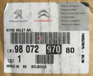 CITROEN C4 DS4 ZADNÍ OKNO ORIGINÁLNÍ 9807297080