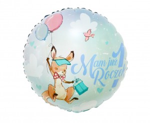 Balon foliowy Mam Już 1 Roczek (kangurek)