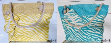 Большая тканая пляжная сумка разных цветов