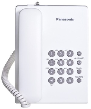 Panasonic KX-TS500 Telefon stacjonarny Biały
