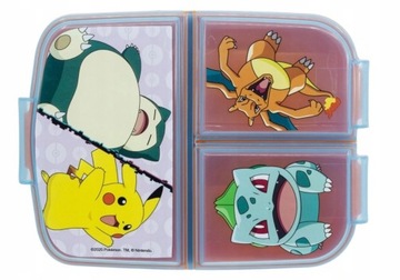 Lunch Box POKEMON Pudełko na kanapki Śniadaniówka Pojemnik OWOCE PRZEKĄSKI
