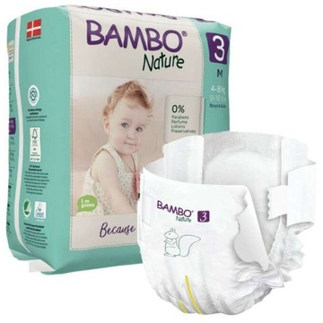 Bambo Nature: pieluchy jednorazowe Midi 3 M 4-8 kg